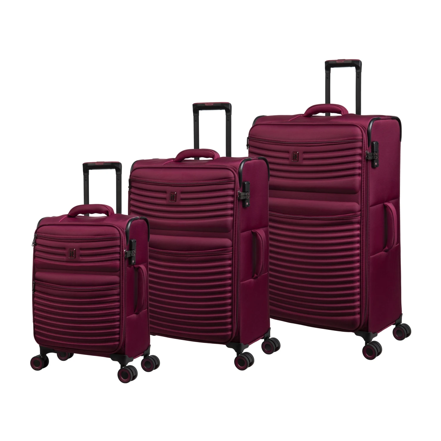 IT Luggage Precursor - 3pc Set (Dark Red) 1 IT Luggage Precursor - 3pc Set (Dark Red)