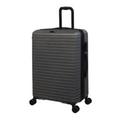 Attuned - 3pc Set (Charcoal) 14 Attuned - 3pc Set (Charcoal) -IT Luggage Shop 32772 UK16 2620 08CharcoalgreySSFrontpanel25in