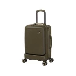 Rapidity - 3pc Set (Dark Olive) -IT Luggage Shop 32798 UK16 2911 08DarkoliveSSFrontpanel18.5in cabin
