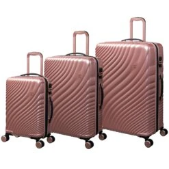 IT Luggage Fluidity - Large (Metallic Rose Gold) -IT Luggage Shop 33061 DE 16 2708 08 Metallic rose gold with rose gold highlights SS Front panel