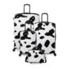 IT Luggage Indulging - 4pc Set (Moo Cow Print) 24 IT Luggage Indulging - 4pc Set (Moo Cow Print) -IT Luggage Shop 33198 UK16 3039A08Moocowblack whiterepeatprintSSFrontpaneldirectlyset6