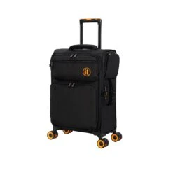 Simultaneous - Cabin (Black) -IT Luggage Shop 33202 UK12 2900 08BlackSSFrontpanel19.5in b1e8301e 71f5 4977 a89c 6230b60be421