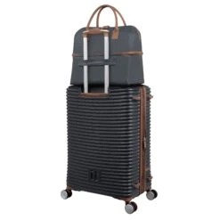 IT Luggage Alluring - Holdall (Charcoal) 17 IT Luggage Alluring - Holdall (Charcoal) -IT Luggage Shop 34335 UK Alluring 09 3193A13 Charcoal SS 2pcs Back panel