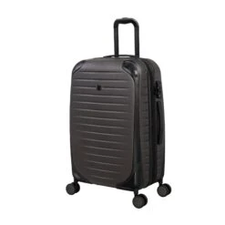 IT Luggage Lineal - 3pc Set (Dark Grey) -IT Luggage Shop 61328 US16 2631 08DarkgreyS074SSFrontpanel25in b49d829a 8bec 46ec 81b5 24f52eea239a