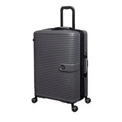 IT Luggage Helixian - 3pc Set (Charcoal) -IT Luggage Shop 61334 US16 2842 08CharcoalgreyS022SSFrontpanel25in