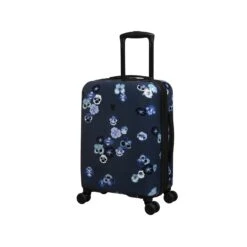 IT Luggage Sheen - 2pc Set (Pansies Floral Blue Depths) 16 IT Luggage Sheen - 2pc Set (Pansies Floral Blue Depths) -IT Luggage Shop 61665 US16 2269C08PansiesfloralbluedepthsP723SSFrontpanel18.9in