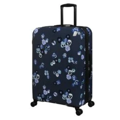 IT Luggage Sheen - 2pc Set (Pansies Floral Blue Depths) 15 IT Luggage Sheen - 2pc Set (Pansies Floral Blue Depths) -IT Luggage Shop 61665 US16 2269C08PansiesfloralbluedepthsP723SSFrontpanel27in