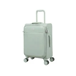 IT Luggage Lustrous Luxe - Cabin (Desert Sage) -IT Luggage Shop 62249 HKLustrousluxe12 2194A08DesertsageW244SSFrontpanel18.7in