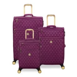 IT Luggage Glimmering - 3pc Set (Amaranth)