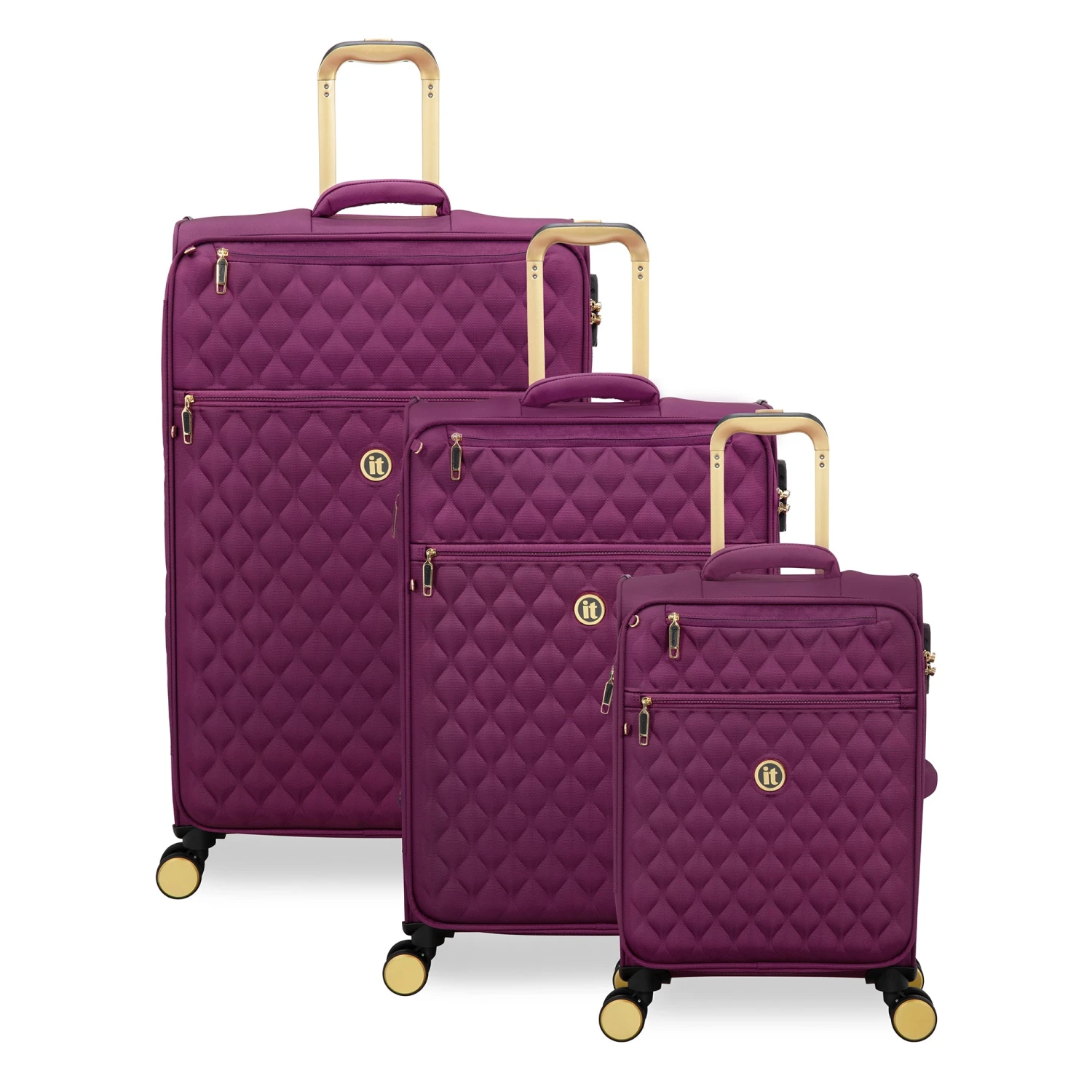 IT Luggage Glimmering - 3pc Set (Amaranth) 2 IT Luggage Glimmering - 3pc Set (Amaranth) - Image 2