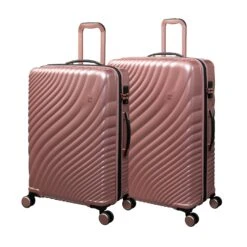 IT Luggage Fluidity - 2pc Set (Metallic Rose Gold)
