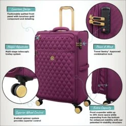 IT Luggage Glimmering - 3pc Set (Amaranth) 36 IT Luggage Glimmering - 3pc Set (Amaranth) -IT Luggage Shop Glimmering 34194 UK 12 3235 08 Key Features Amaranth Medium e3669207 987e 4d83 8a09 ba47a92001e7