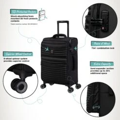 IT Luggage Precursor - Cabin (Black) 12 IT Luggage Precursor - Cabin (Black) -IT Luggage Shop Precursor Cabin Black Infographic