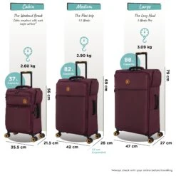 Simultaneous - Cabin (French Port) -IT Luggage Shop Simultaneous Set French Port dims weights 2f8410be d80b 48b6 a867 967c6de4a6d1