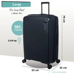 IT Luggage Spontaneous - Large (Blueberry) -IT Luggage Shop Spontaneous Large blueberry dims weights