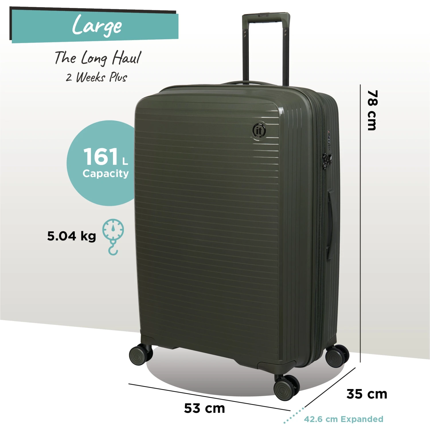 IT Luggage Spontaneous - Large (Olive Night) 10 IT Luggage Spontaneous - Large (Olive Night) - Image 10